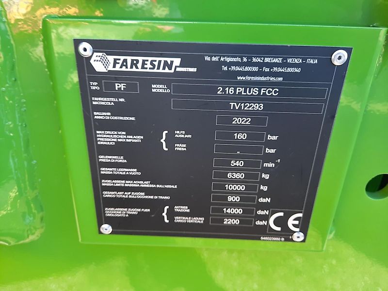 Faresin PF2.16 PLUS FCC