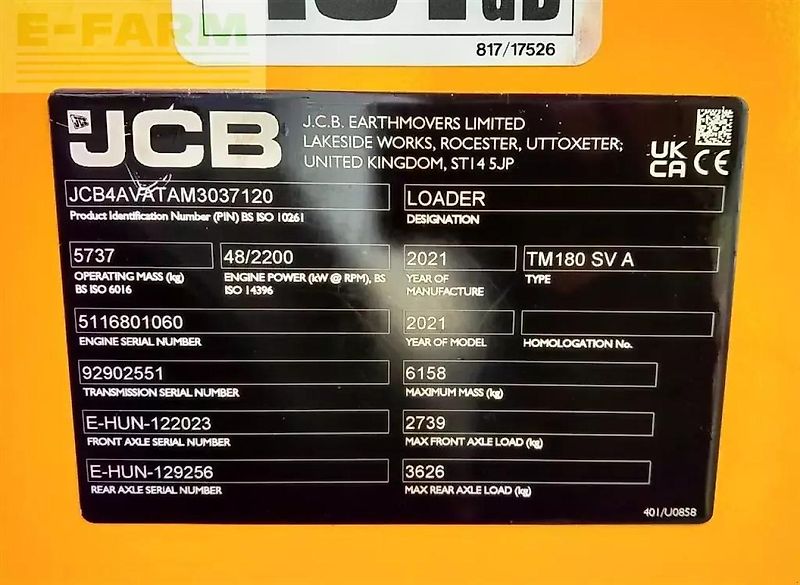 JCB tm180 telelæsser