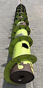 Claas Einzugsschnecke (links) Claas Vario 1050 Schneidwerk