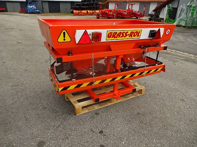 Grass- Rol- Salzstreuer - NEU-  600 oder 1000 Liter  - Doppelscheibenstreuer -  Verzinkt- und Lackiert NEUE- N0 56/ 3- Salzstreuer - 600 und Liter 1000 möglich