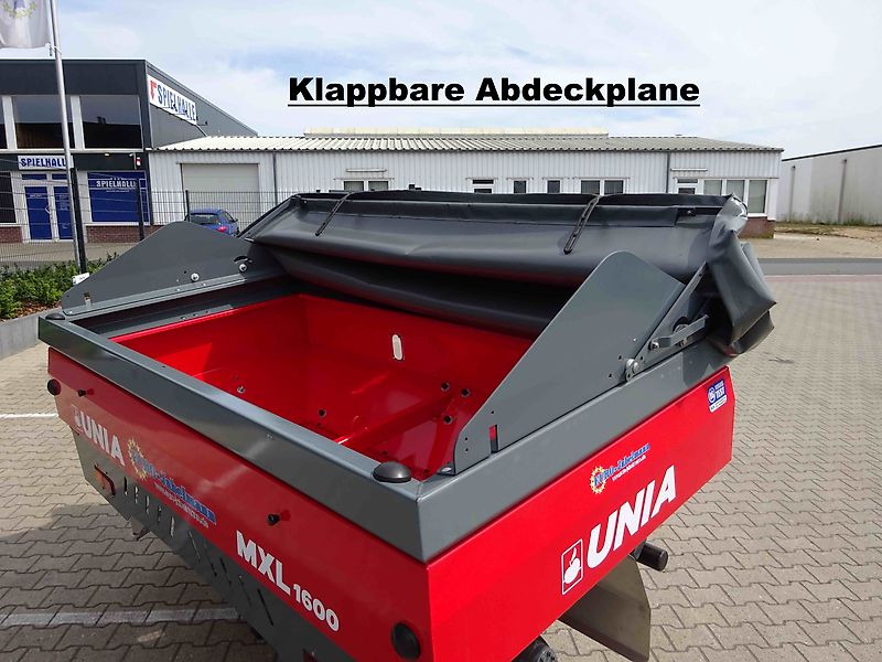 Unia 2-Scheiben Düngerstreuer mit Fahrgestell, MXL 3000, NEU, Streubreite bis 36 m, 3000 Ltr. Behälter