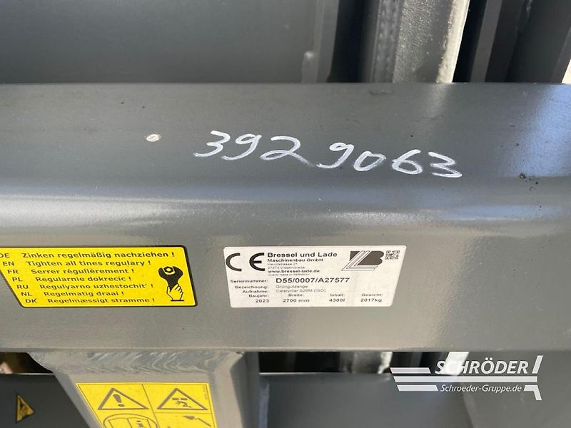 Bressel und Lade GRÜNGUTZANGE / GRÜNGUTGABEL, 2,70M, CAT