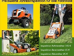 Inspektion Aufsitzrasenmäher – Everswinkel / Münster / Warendorf