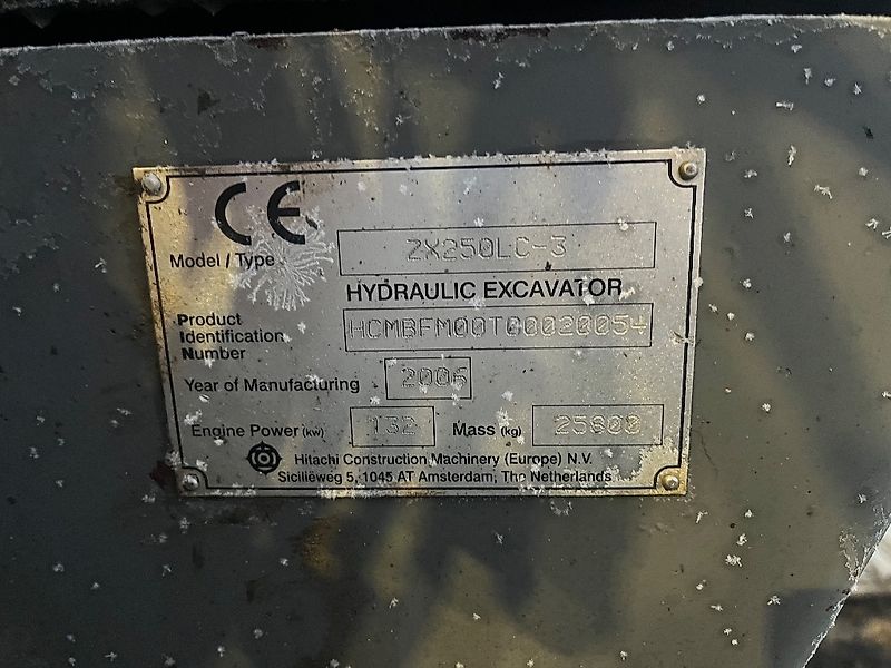 Hitachi ZX 250 LC-6 / Liitin, Kauha, Rasvari, Lämmitin