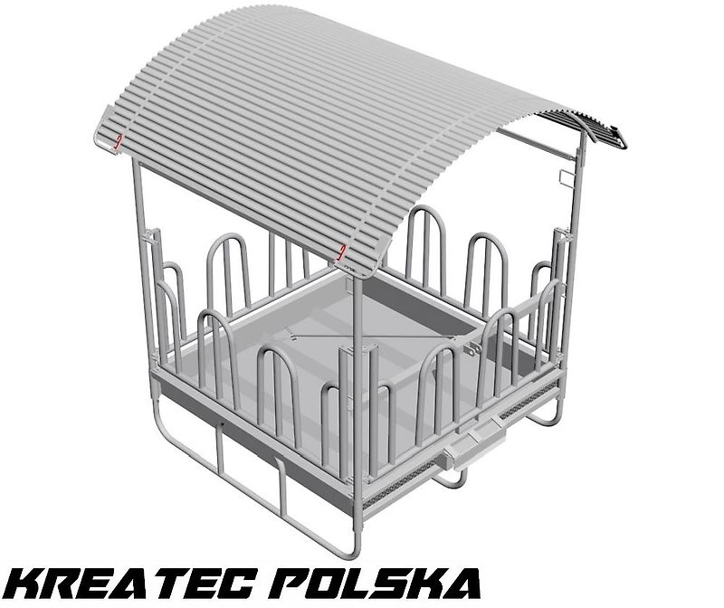 KMZ Heuraufe M4/12, Raufe für Vieh und Pferde 12 -Stellen, verzinkt