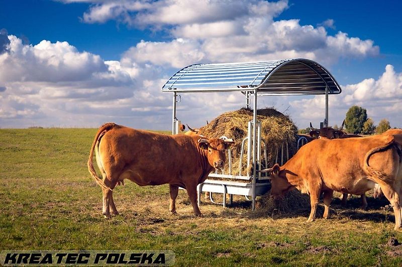 KMZ Heuraufe M4/12, Raufe für Vieh und Pferde 12 -Stellen, verzinkt