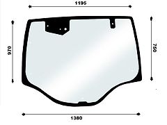 Valtra SZYBA TYLNA VALTRA T ACV0197150