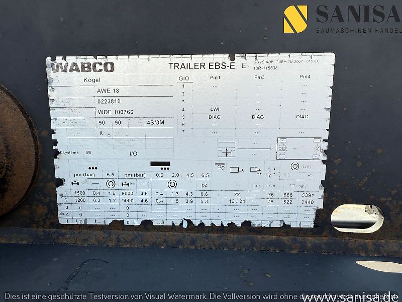 Kögel AW18/Wechselfahrgestell/BDF/Pneumatik