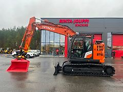 Hitachi ZX 135 US-7 / Engcon+Pihdit, Kauha, Rasvari, HIENO